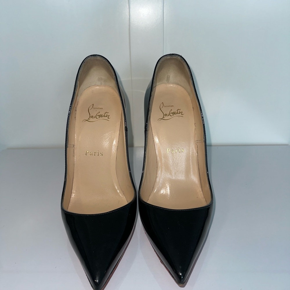Christian Louboutin So Kate 120mm Heels- Black Patent Leather- Size 36.5